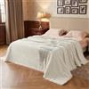 Catalonia Classy Coperta impermeabile e lavabile, per divano letto, coperta in pile caldo Sherpa, per canottaggio, campeggio, seggiolino auto, 152 x 127 cm, cammello/talpa