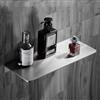 CALUCAB - Mensola da bagno in acciaio inox da 20 cm, organizer a parete, mensola per doccia con finitura spazzolata, stile semplice, mensola da cucina, portaoggetti per doccia per la casa (Spazzolato