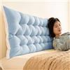 Generic Cuscino Testata Letto Matrimoniale Imbottita, Cuscino Schienale Divano, Cuscini per Testata Letto Una Piazza e Mezza,K,120x50cm