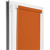 Estika Tenda a rullo oscurante senza forare - 35 x 120 cm - Arancia - per interni, per finestre, tessuto in 6 colori, garantisce privacy, protezione solare