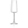 RCR Cristalleria Italiana Set 6 Pezzi Flute o CALICI Acqua o CALICI Vino Calici Cristallo Essential Rcr (30CL Flute)