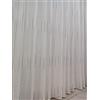 Tende Arredo Tessile - Tessuto per Tenda su misura a metraggio per interni - con o senza Rifinitura Personalizzata - alta 3 metri - Entra - righ (Grigio)