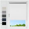 HOMEDEMO Tende a rullo oscuranti per interni Senza Foratura, 75x230cm, (Tessuto 75cm), Bianco, Tenda a rullo oscurante, veneziane da interno Giorno e Notte,per Porte e Finestre