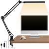 Zaxiva Lampada da Scrivania a LED con Clip, 1700LM, 3 Colori e 10 Livelli senza Sfarfallio, Luce da Lettura con Braccio Orientabile, Perfetta per Ufficio, Studio, Lettura e come Lampada da Comodino