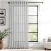 MRTREES Tende Finestre Voile Trasparenti Grigio Chiaro 1 Pezzi con Occhielli Tende su misura Tenda a Panello Tende Corte Leggere per Camera da Letto Cucina e Interni Moderne