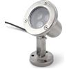 Fabater Luci Subacquee per Laghetto, Luce per Fontana, Faretto a LED, Luci Paesaggistiche in Acciaio Inossidabile per Fontane, Piscine, Piscine per Immersioni, Impermeabile IP68 (bianco