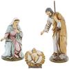 Moranduzzo Natività 3 Soggetti per Presepe da Cm 16 Scala 1:10 - Statuine Presepe Indistruttibili - Stile 700', Pittura Rifinita a Mano, Prodotto Ufficiale, Made in Italy, Scultore M. Landi