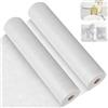 FoiiLiio 2 Pezzi Runner da Tavolo in Tessuto Non Tessuto FoiiLiio 30 cm x 25 m Bianco Decorazione da tavolo Rotolo runner Decorativo da tavola per matrimoni, battesimi, comunioni
