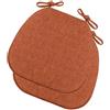 VEAI Cuscini per Sedie da Cucina con Cinghie Set 2/4/6 Cuscini di Seduta, Confortevole Cuscini Sedie Cucina Trapezio 43 * 41 * 35cm Cucina Lavabili Antiscivolo(Color:A2,Size:2pcs)