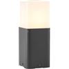 Lucande Lampada da esterni dimmerabile (Moderno) colore Nero, in Alluminio lampioncino paletto luminoso lampada viale lampione