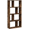 vidaXL Libreria Rovere Fumo 60x20x120,5 cm in Truciolato, scaffale per Libri, Porta Libri, Ripiani portaoggetti, Ripiani per Libri