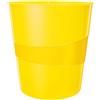 Leitz Cestino gettacarte WOW 15l, Giallo, Polistirene, 15 Litri