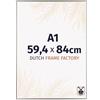Dutch Frame Factory - Cornice 59,4x84 cm - Champagne - Cornice per foto in Plastica con vetro plastico Antiriflesso - Cornice portafoto 59,4x84 cm - Easy
