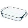 Pyrex 406B000/6146 Teglia Rettangolare con Vetro Borosilicato, Trasparente, 27 x 17 x 6 cm