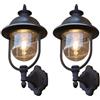 Konstsmide Set di 2 lampade da parete PARMA, in acciaio inox, E27, IP43, 7239-000