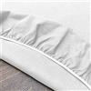 GLHOME Idee per la casa Mollettone Salva Tavolo Elasticizzato Made in Italy Colore Bianco in Feltro - Bianco - Rettangolare120x180