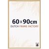 Dutch Frame Factory - Cornice 60x90 cm - Faggio Chiaro - Cornice per foto in Plastica con vetro plastico Antiriflesso - Cornice portafoto 60x90 cm - Angers