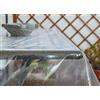 Cieffepi Home Collections Tovaglia da tavola in PVC GLITTERATO (140 x 180 cm, Argento)