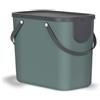 Rotho Albula Sistema di Separazione dei Rifiuti per la Cucina, Plastica (PP) senza BPA, Verde Scuro/Grigio (Antracite), 25 L, 40.0 x 23.5 x 34.0 cm