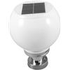 Homoyoyo Luce Da Giardino A Led Ad Energia Solare Lampada Da Esterno Con Sensore Di Movimento Facile Da Installare Rotonda Da 200 Mm Elegante Argento