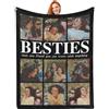 Generic Coperta Personalizzata con Foto e Scritta - Plaid Personalizzato per Donna, Uomo, Coppia e Famiglia - plaid divano personalizzate per San Valentino, Festa del Papà e Festa della Mamma