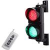 XCSCUK Semaforo, Semaforo Stradale Rosso/Verde, Semaforo Stradale a LED Industriale con Telecomando per corsie stradali (220V)