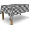 BANZAII TEXTILE INNOVATOR ONLINE Banzaii Tovaglia Plastificata 140x200 cm, Copritavolo Antimacchia in PVC da Esterno e Interno Facile Da Pulire Nella Misura Che Vuoi - Quadretto Grigio Scuro
