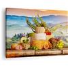ARTTOR Quadro su Tela Toscana formaggio frutta italia Stampe da Parete 70x50cm Quadri Moderni Soggiorno Camera da Letto Cucina 1 pezzo Piccoli Decorazione Murale Wall Art Canvas Grafica Immagini AA70x50-2902