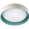 Linea Light Plafoniera Crew_2 LED 22W Ø 40.2 cm-Sablè/Verde