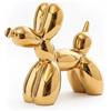 YOYUMI Cane Palloncino Scultura Ornamento Elettroplaccato, statua in ceramica lucida per soggiorno, camera da letto, vetrine e arredamento per ufficio, 22 * 18 * 8 cm, Oro