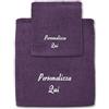 Cieffepi Home Collections GOLD - Set 2 Asciugamani (Viso + Ospite) (Melanzana)