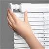 Generico Veneziana in Alluminio Per Finestre, senza foratura, protezione da luce e sole Veneziane, Lamella da 25mm Alluminio Persiane, Orizzontali Tende per Casa Ufficio Bagno(Bianco)