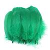 Duories 100 piume colorate per fai da te,piume d'oca,piume d'oca indiane,per lavori fai da te,maschere,cappelli,orecchini,decorazione per capelli,acchiappasogni,matrimoni,carnevale,feste,12-18 cm,verde