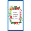MG Design Cornice 50 x 100 cm - colore Blu, in legno, con vetro acrilico - da appendere in verticale o in orizzontale, senza sfondo, per foto, poster, puzzle