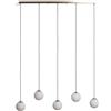 LEDKIA LIGHTING LEDKIA Lampada Sospensione Metallo e Vetro Moonlight Brass 5 Faretti Oro