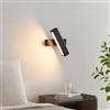 KOSILUM Applique LED Salvi nero girevole 20 cm | LED integrati, testa girevole, finitura nera opaca, lunghezza 20 cm, illuminazione direzionale