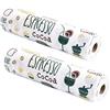 Verve Jelly 2 rotoli da 30 x 300 cm per fodere per armadietti, tappetino per armadio, fodere per cassetti non slip, fodere per l'armadio impermeabile con carri motoscafi per mensole, armadi, frigorifero