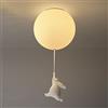 Nebwe Nordico Salotto Studio Luci A Palloncino Stanza Dei Bambini Plafoniera E27 Orso Lampada Da Soffitto Cameretta Lampade Ragazzo Ragazza Illuminazione Interna Lampadina G9 Lampadario Ø25CM,D