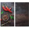 Zeller herdabdeck tagliere da servizio/piastre marmo, 2 pezzi set, Fornelli peperoncino, 26316