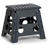 Zeller 13035 - Sgabello pieghevole, in plastica, con certificazione TÜV, portata fino a 150 kg, ca. 37 x 30 x 32 cm