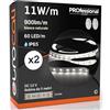 Eurocali Striscia LED Monocolore 300 LED 55W 60 LED/metro - Bobina da 5 metri - IP65 da esterno - Luce Bianco Naturale 4000K - Fascio Luminoso 120° - Pacco da 2