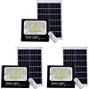 YASTA 3 Pezzi Faro LED 200W con Pannello Solare da Esterno, Luce LED Crepuscolare con Telecomando, Impermeabile IP65, Luce Fredda 6500K, Cavo 4M, per Casa Giardino Viale Garage Cortile
