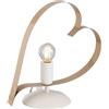 MA MAISON Lampada da Tavolo, Comodino, a Forma di Cuore con Interruttore a Cavo, Attacco E14-46 Watt Moderna, Camera da Letto, Soggiorno, Comò, Scrivania - Abatjour (Oro)