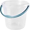 keeeper Secchio con Scala Graduata Integrata e Manico Ergonomico, 10 L, Mika, Trasparente