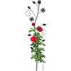 Relaxdays Supporto per Piante Rampicanti da Giardino, 1 pz. Traliccio di Sostegno per Edera, 110x34x1 cm, Metallo, Nero