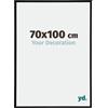 yd. yd Cornici per foto 70 x 100 cm - Cornice in plastica con vetro acrilico - Qualità eccellente - Lastra in vetro nera lucida resistente ai raggi UV - Antiriflesso - Annecy,