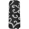 Corredocasa Gran Foulard Multiuso, Made in Italy - Copridivano e Copriletto Fantasia Elegante - Telo Arredo Copritutto con Tessuto Resistente e Traspirante in Cotone e Poliestere (Nero Giulia, 260x280)