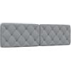 vidaXL Cuscino Testiera Grigio Chiaro 180 cm in Tessuto