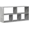 VidaXL Scaffale a Muro Grigio Cemento 100x25x50 cm in Legno Multistrato, Espositore Pensile