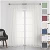 Chyhomenyc - Tende trasparenti avorio, lunghezza 274 cm, set da 2 pannelli, tende per finestre con filtrazione leggera per soggiorno, camera da letto, baldacchino, ciascuna 107x274 cm, 2,7 m di